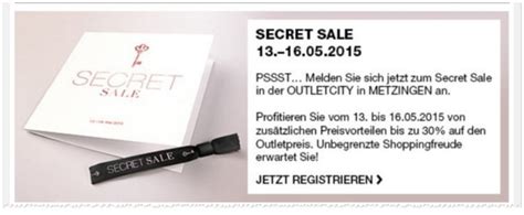 secret sale metzingen